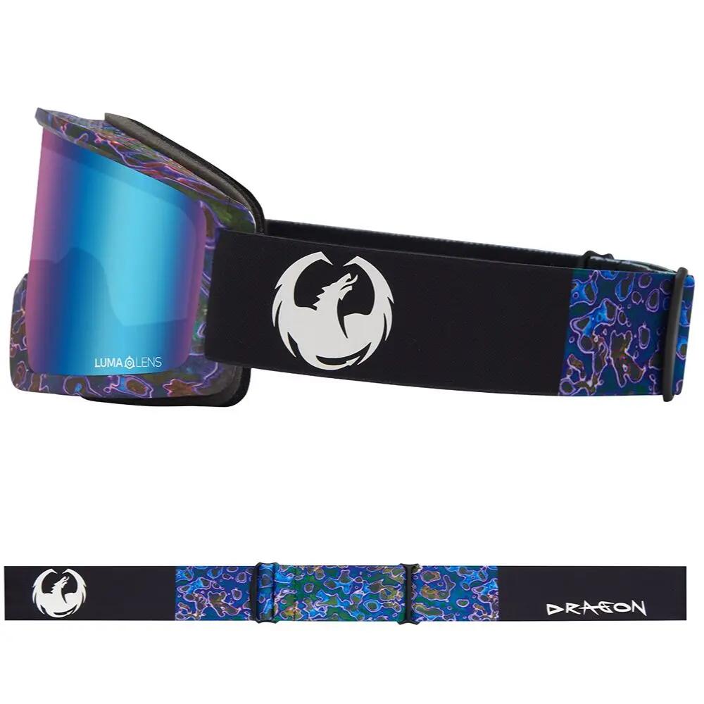 DX3 PLUS OTG Unisex Skibrille - Urushi/LL Blue Ionized & LL Violet 3/6