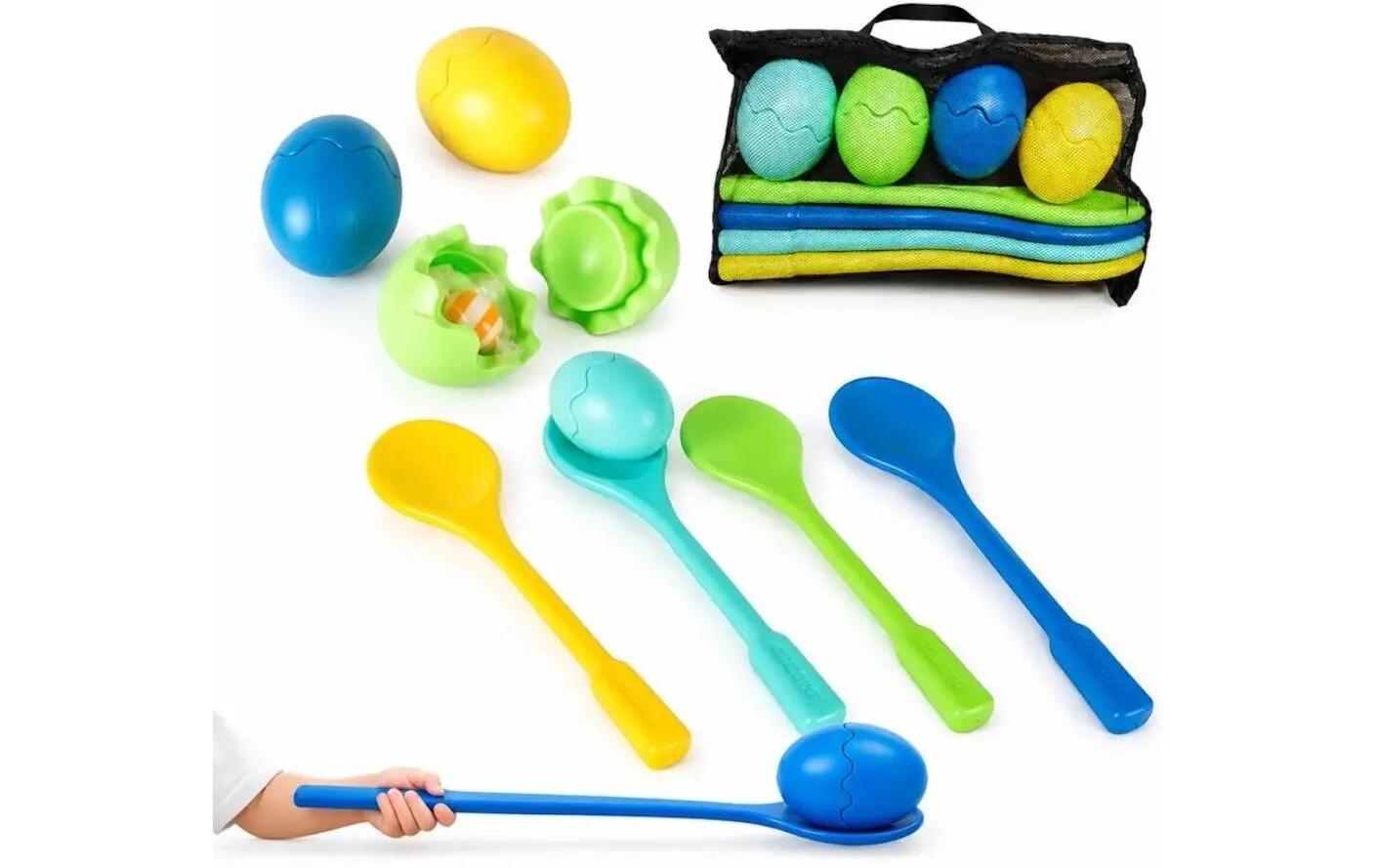 alldoro Egg and Spoon Race Game XXL for 4 Players 2/3