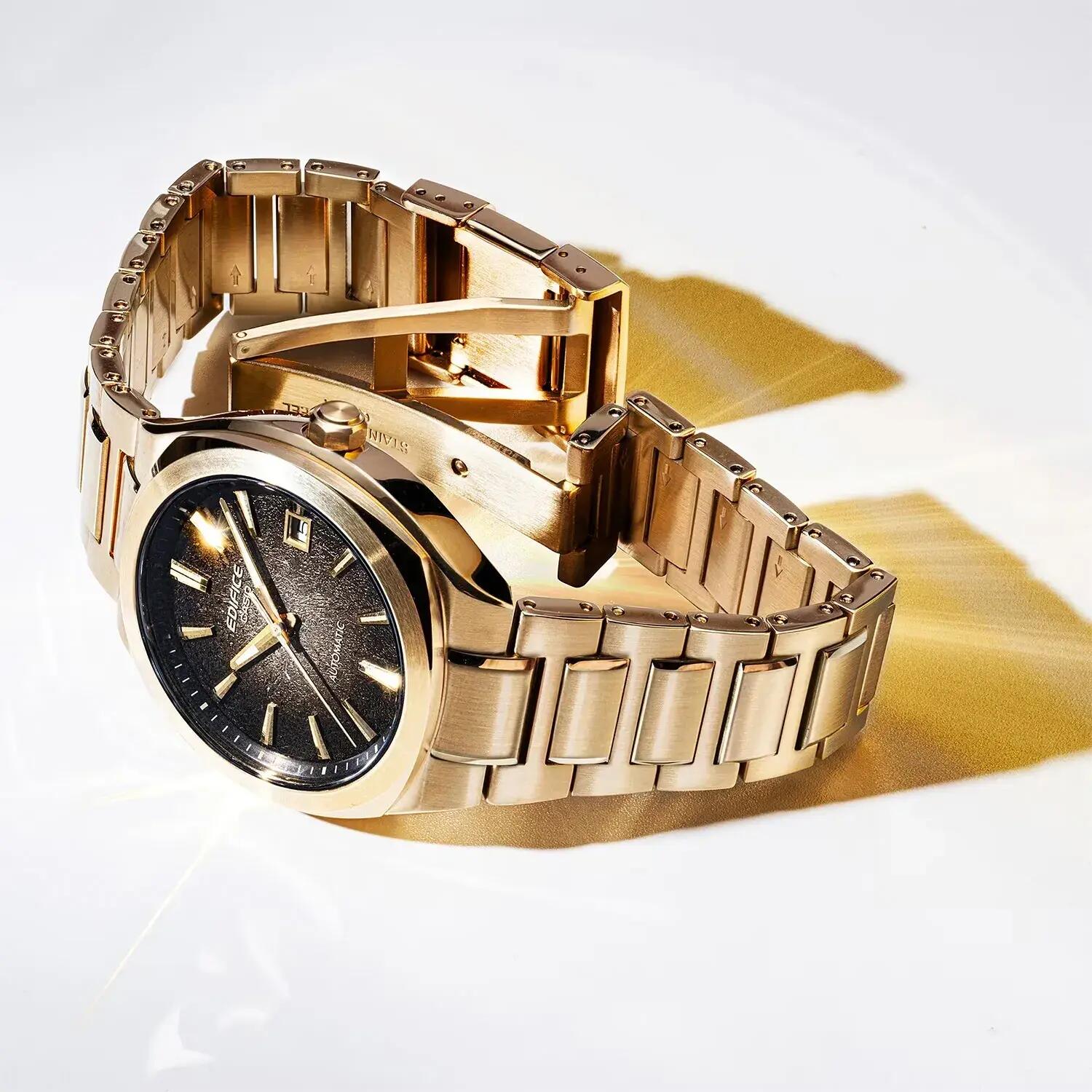 Casio Analogique Montre Doré/Marron EFK-200DG-5AER 2/4