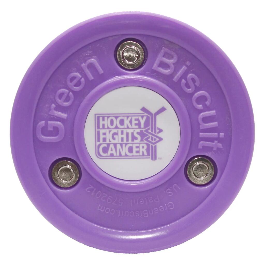 GREEN BISCUIT Original Training Puck Hockey Fights Cancer