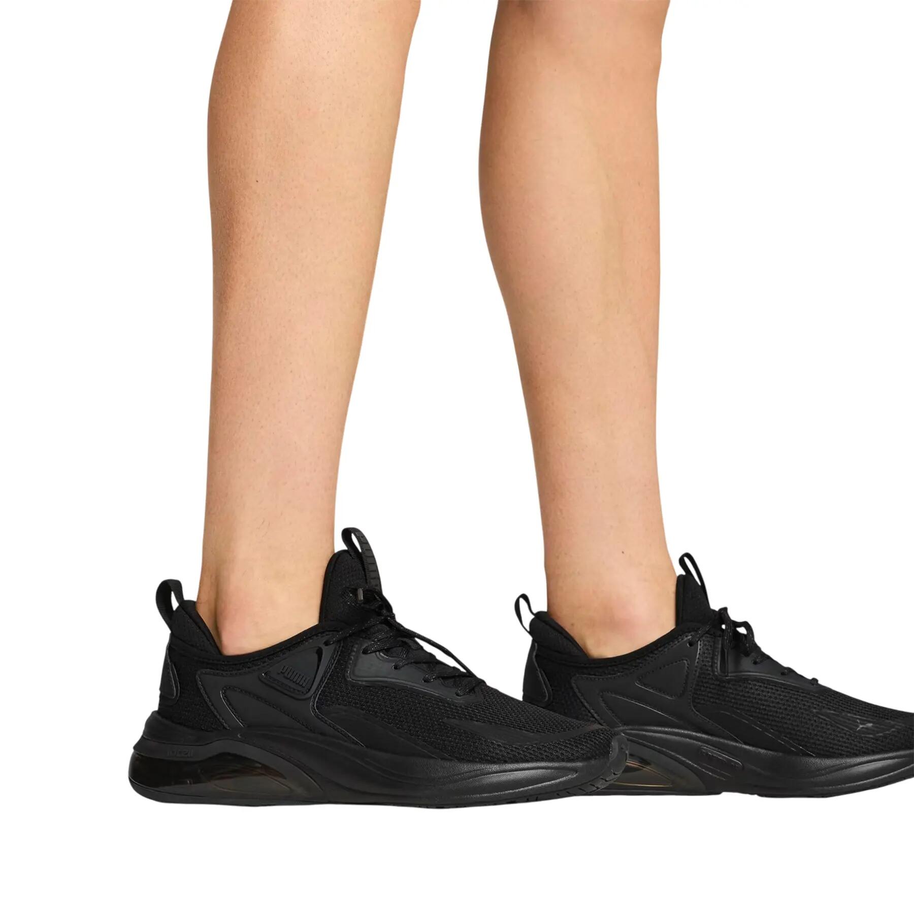 "Thrill" Sneaker für , Leder Kinder Dreifaches Schwarz 1/4