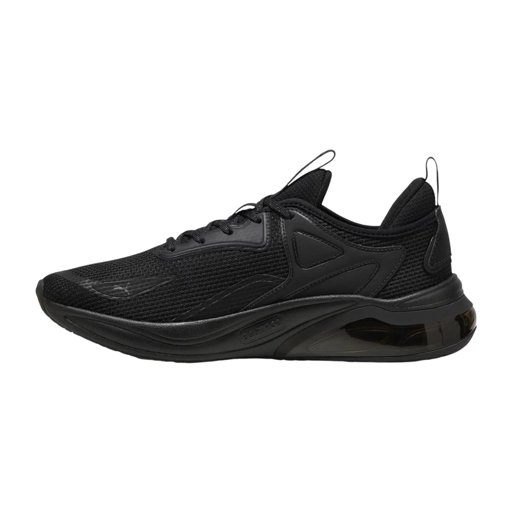 "Thrill" Sneaker für , Leder Kinder Dreifaches Schwarz 3/4