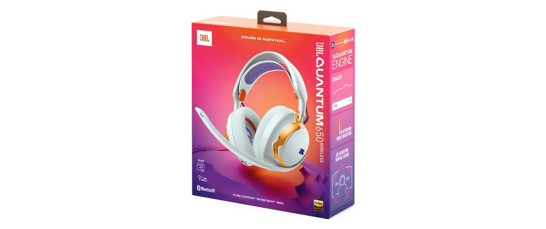 JBL Quantum 650 Teal Wireless Over-Ear Gaming Headset 2/2