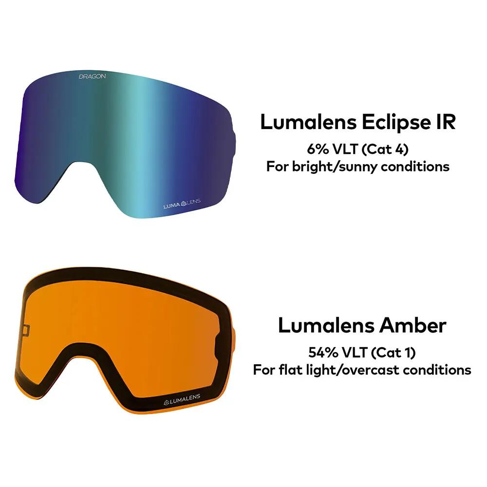 NFX2 Lunettes De Ski Unisexes - Bleached/LL Eclipse IR & LL Amber 6/6