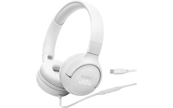JBL Tune 520C Cuffie On-Ear USB-C Bianco