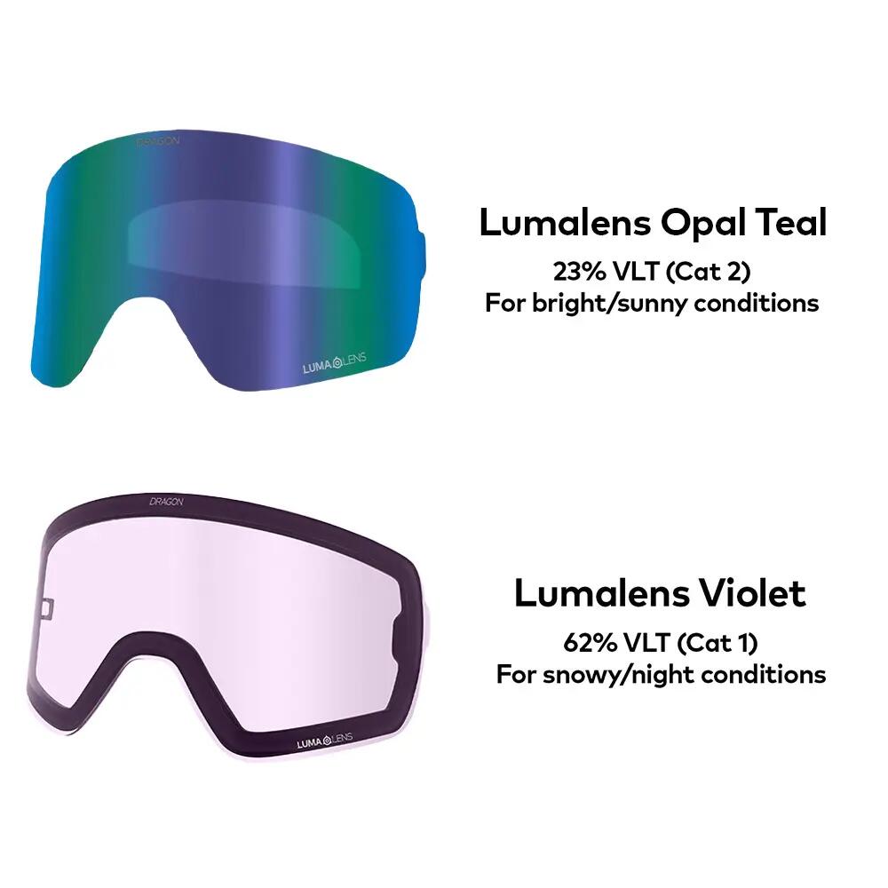 NFX2 Unisex Skibrille - Moon/LL Opal Teal & LL Violet 6/6