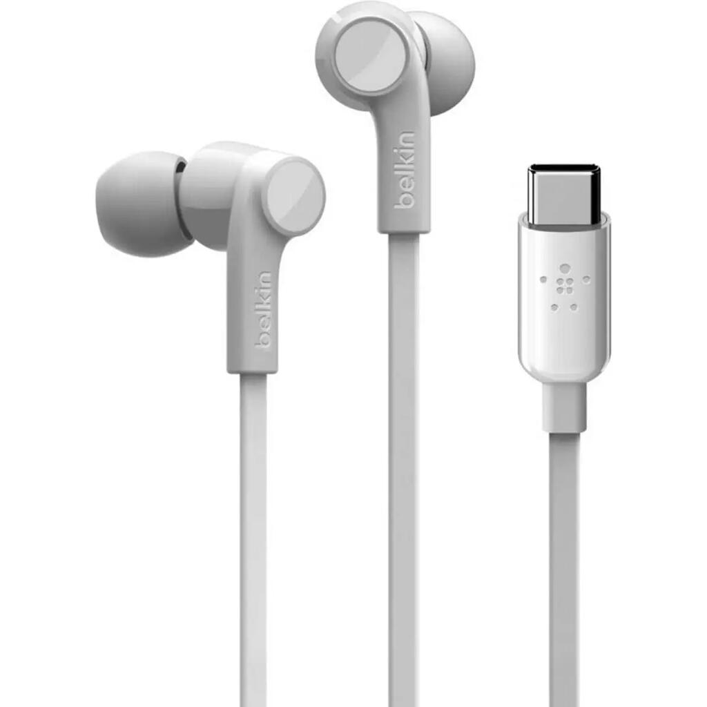 Belkin Rockstar In-Ear Headphones USB-C White