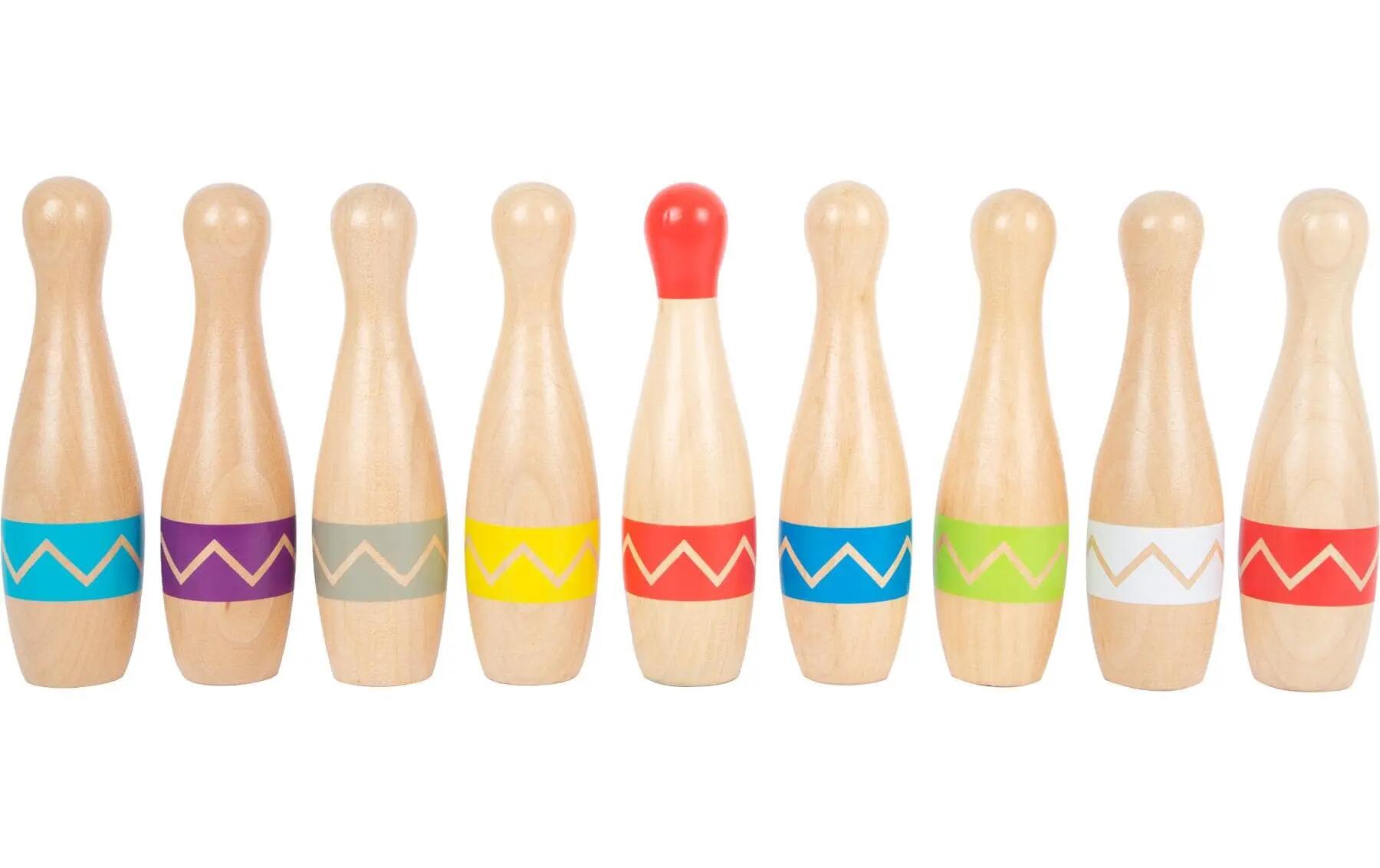 small foot Gioco di birilli Active – 9 birilli e 2 palle in legno 3/3