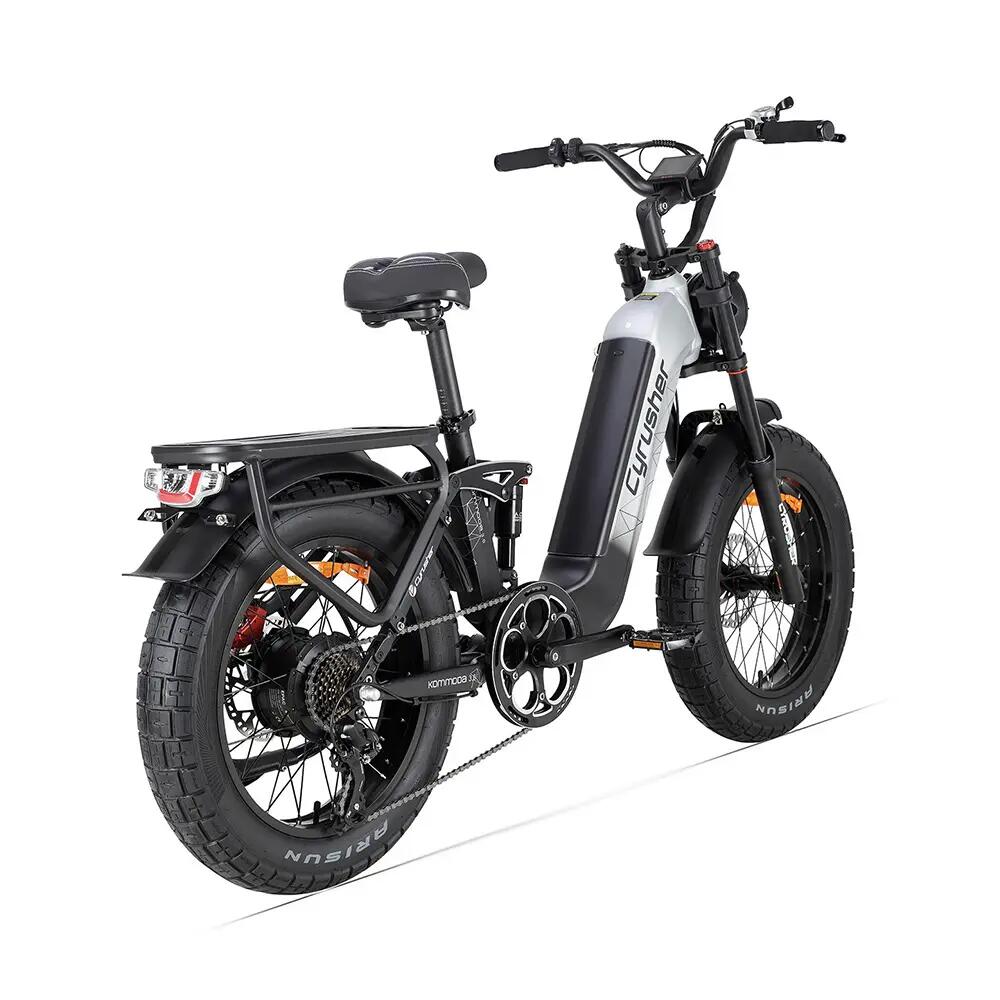Bicicletă electrică cu suspensie completă Cyrusher Kommoda 3.0, 48V și 20Ah