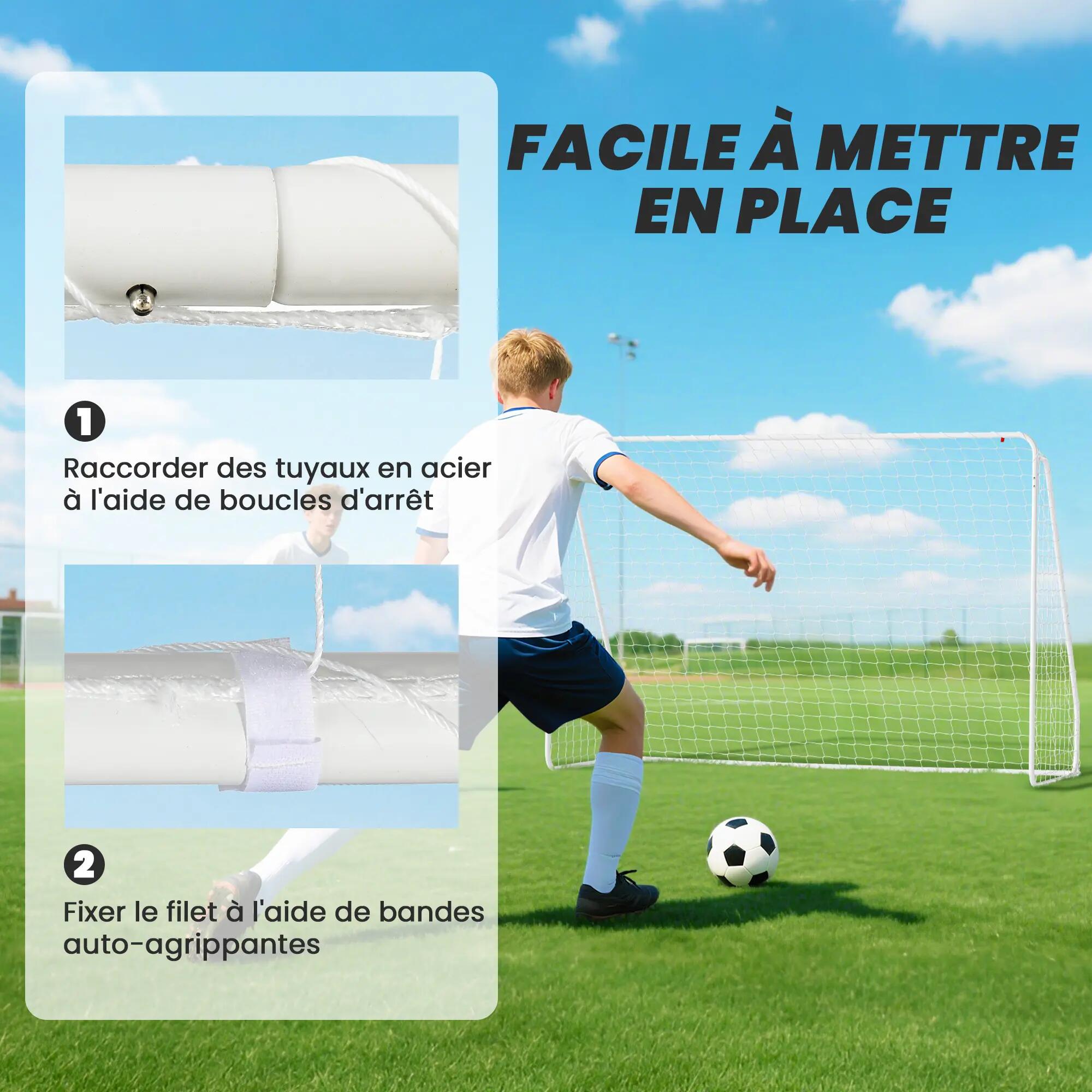 But de football - cage de foot - but d'entrainement dim. 301L x 120l x 200H cm 6/9