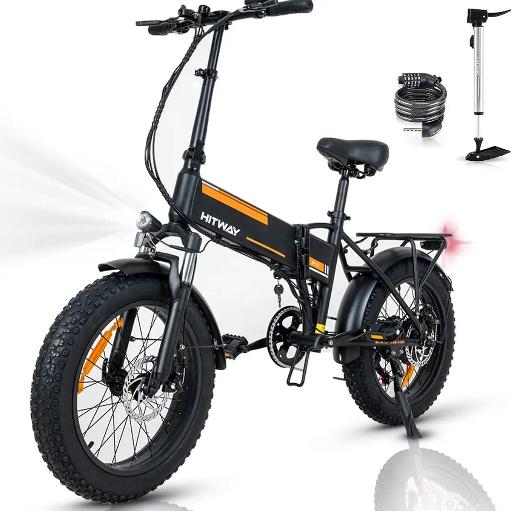 Electric Bike Folding Fat Bike 20x4.0, 250W, 432Wh, Shimano 7-Speed, 90 km, BK10