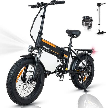 Elektrische fiets vouwfiets Fatbike 20x4,0, 250W, 432Wh, Shimano 7V, 90 km, BK10