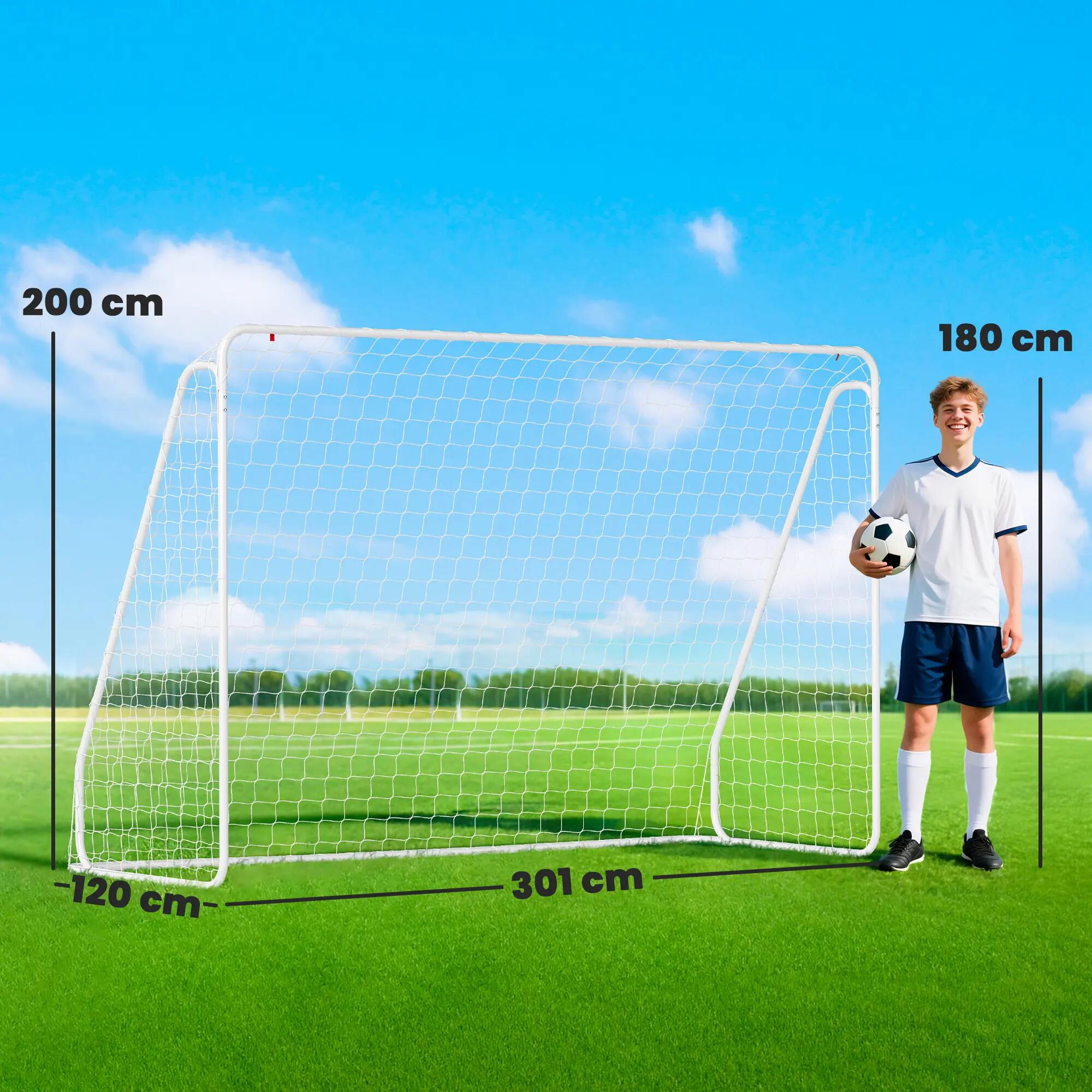 But de football - cage de foot - but d'entrainement dim. 301L x 120l x 200H cm 5/9