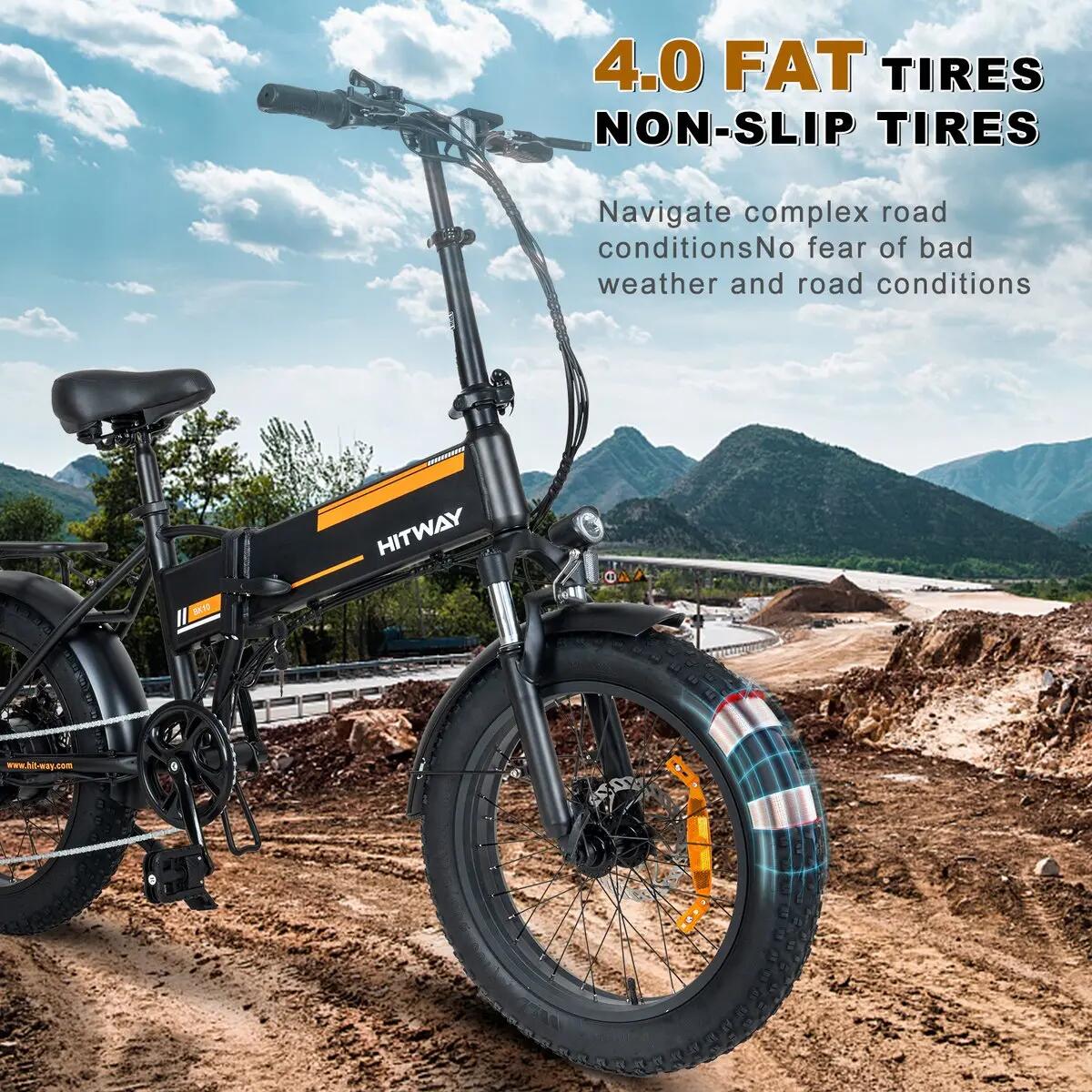 Elektrische fiets vouwfiets Fatbike 20x4,0, 250W, 432Wh, Shimano 7V, 90 km, BK10 2/6
