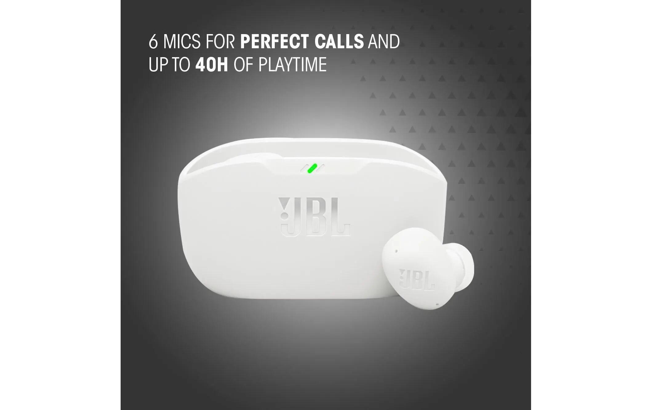 JBL Wave Buds 2 Cuffie True Wireless In-Ear Bianco 3/3