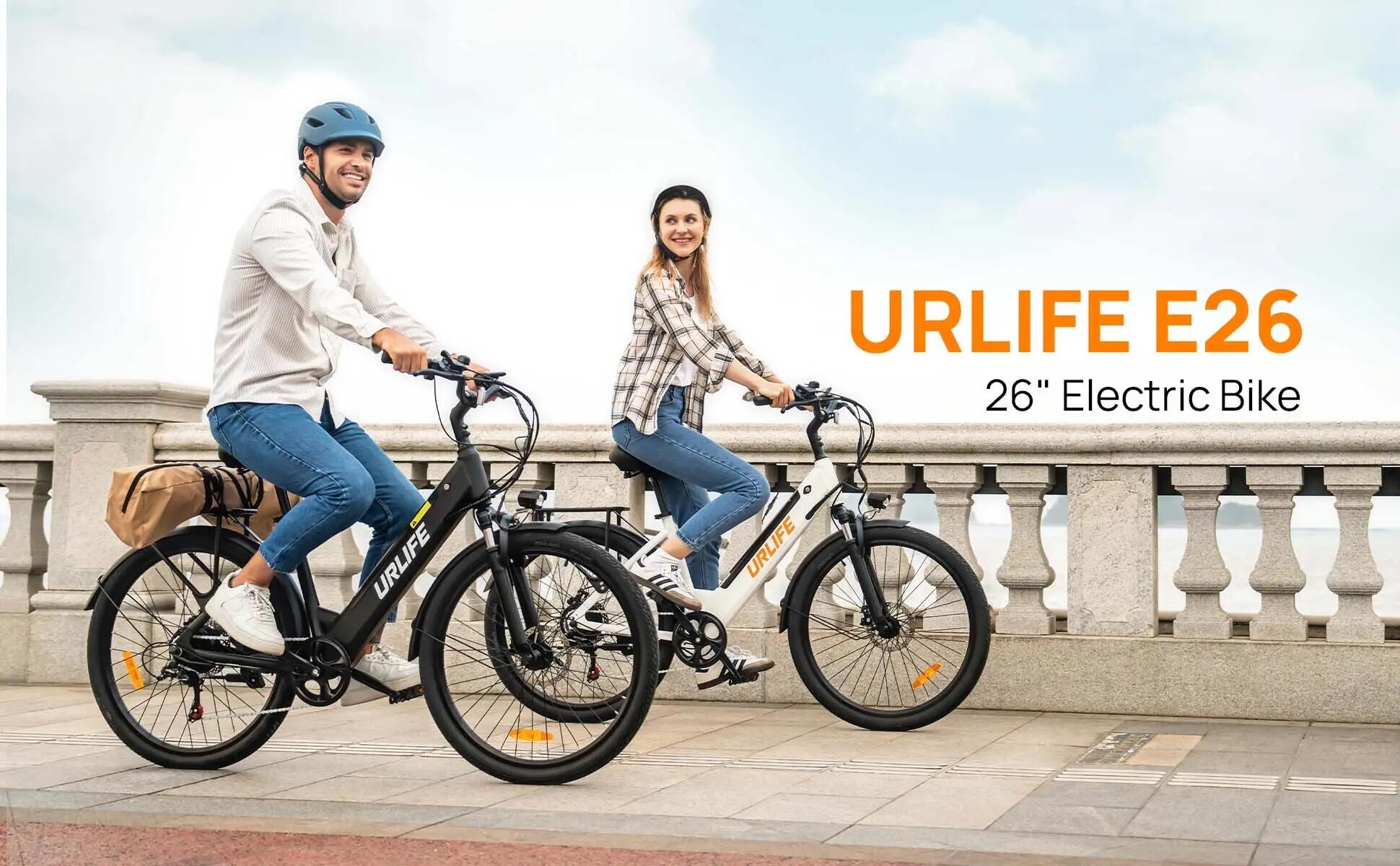 Elektrisches Stadtfahrrad URLIFE E26 250W 499.2Wh 26-Zoll 6/11