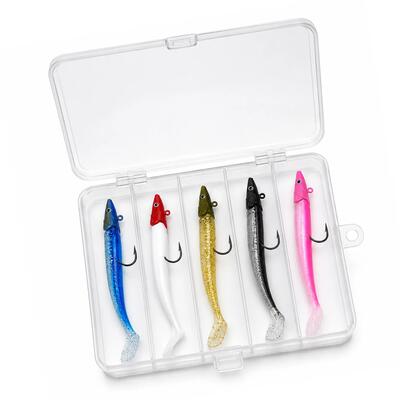 Fish-xpro zeebaars kunstaas set - 5 stuks - 11 cm - 22 g - tacklebox