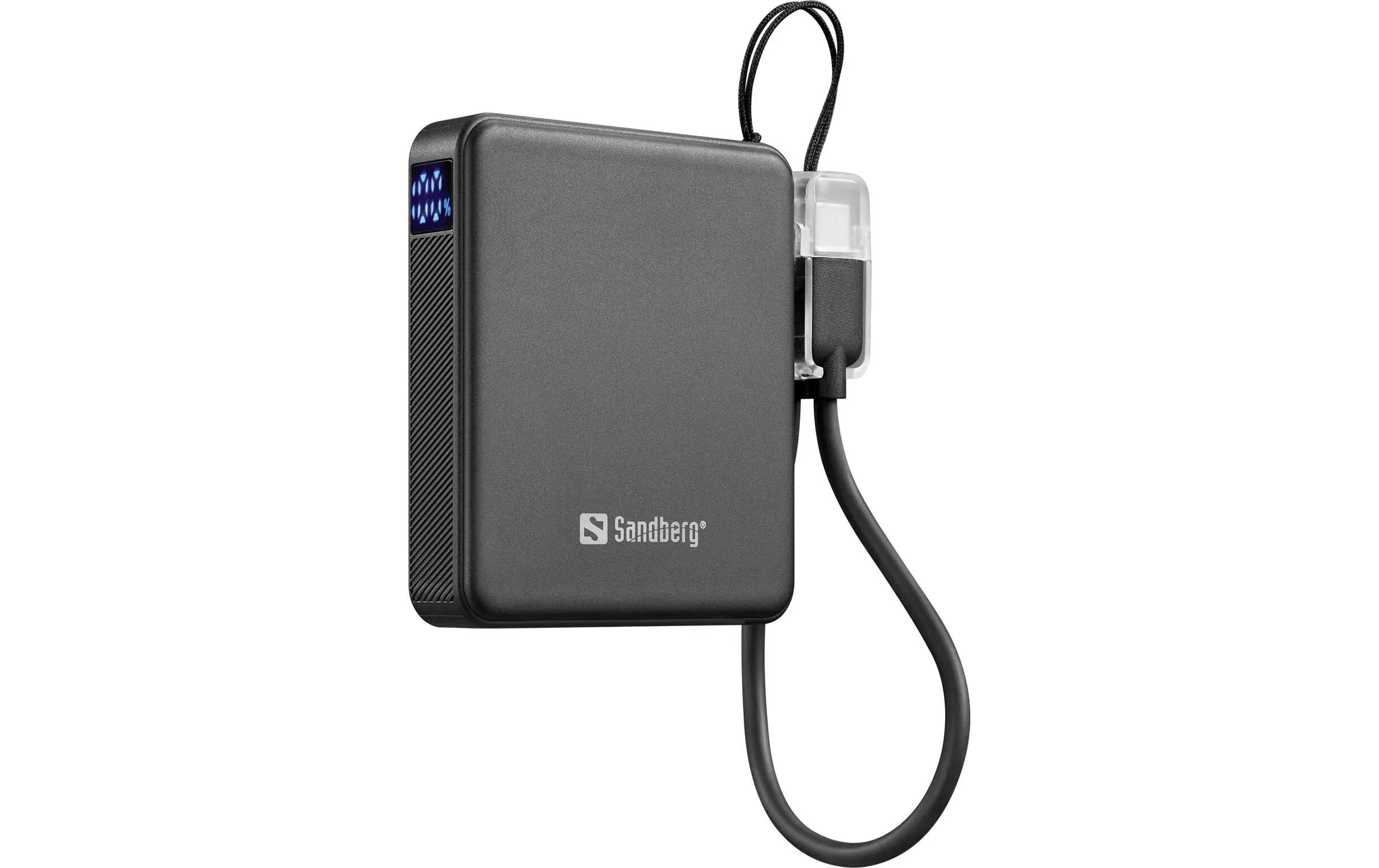 Sandberg Powerbank Nano 5000 mAh Nero 2/3
