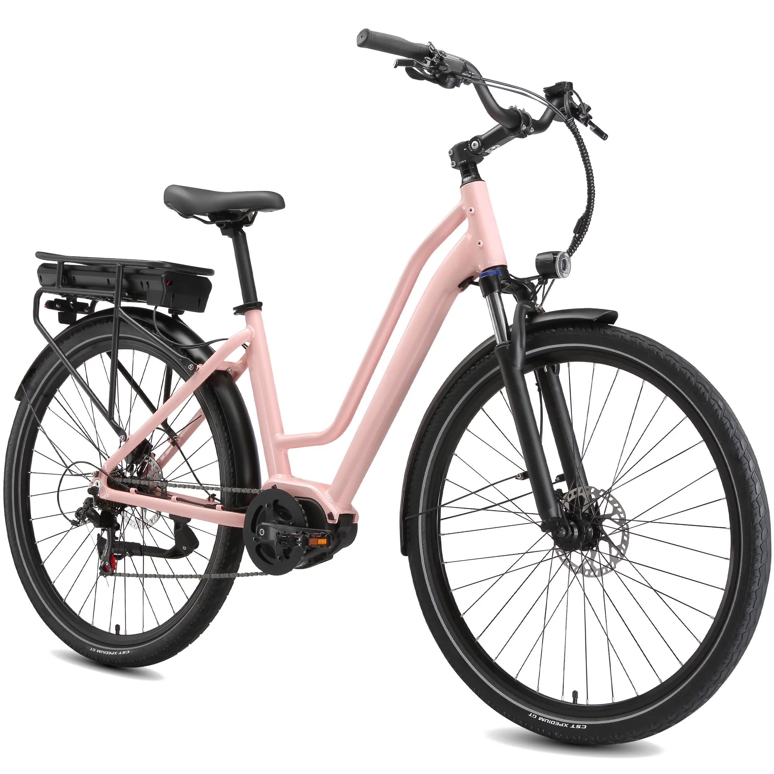 Urban8 Bicicleta elétrica 28", motor central 250W, 70Nm, 36V 12,8Ah 3/4