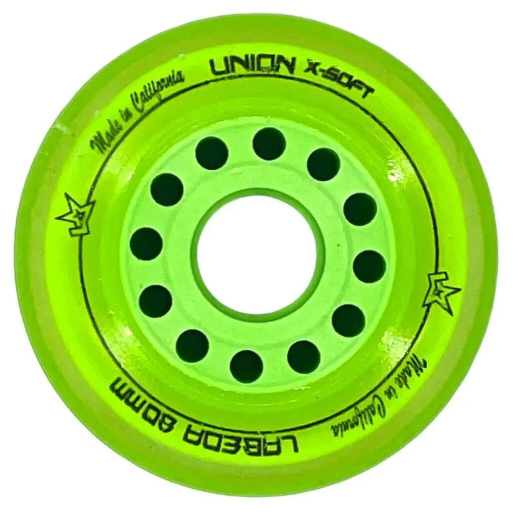LABEDA Union 80MM X-SOFT- 1 бр. зелени вътрешни колела за ролкови кънки
