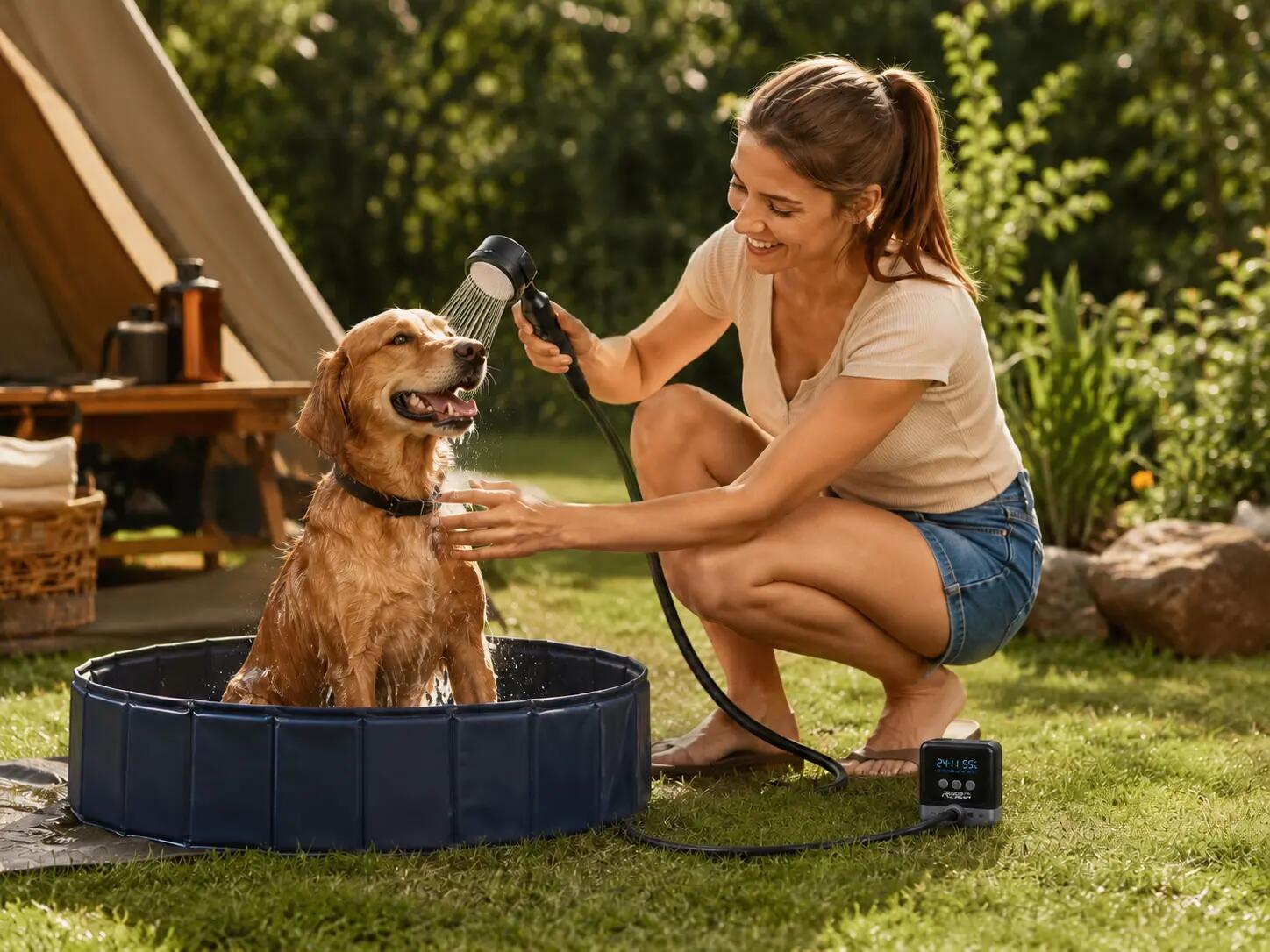 RoosCamp Shower Pro – Draagbare Campingdouche – Outdoor Douche voor Camping, Rei 4/5