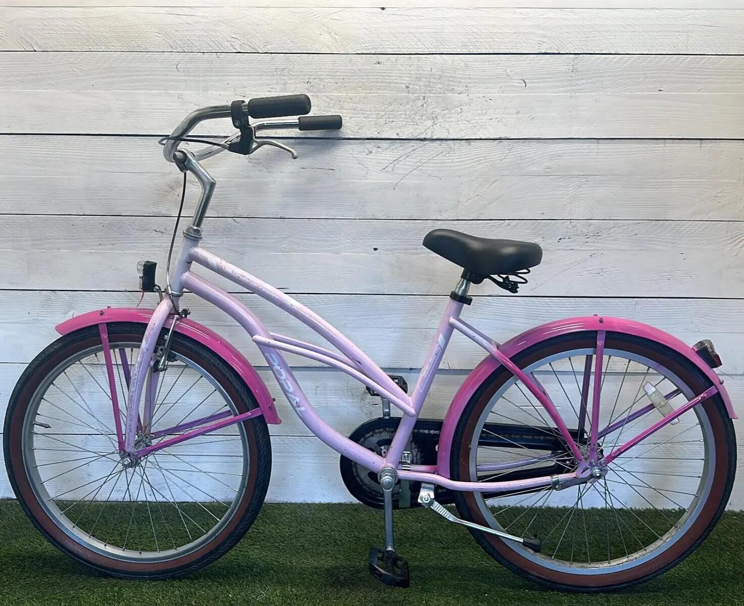 Second Life - Gereviseerd Popal stadsfiets bike, roze 2/2
