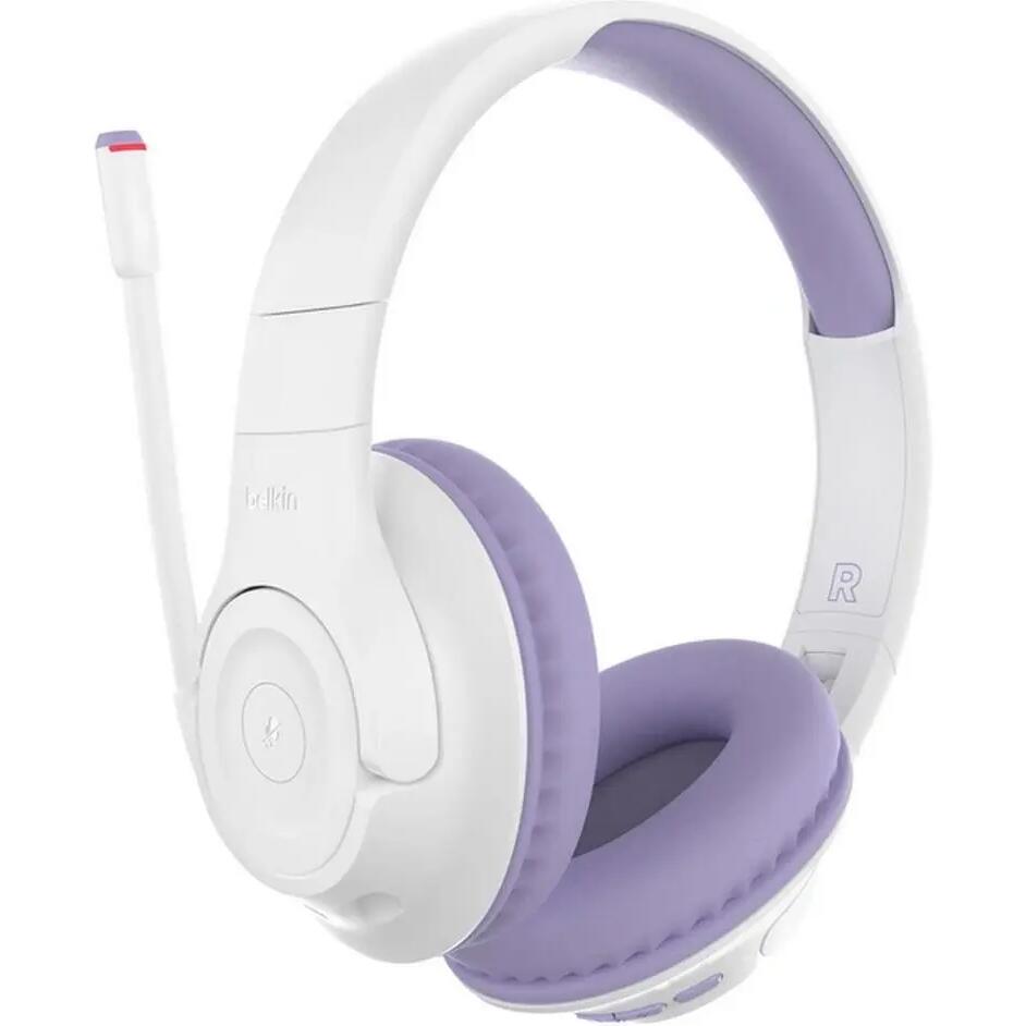 Belkin Soundform Inspire Kids Wireless Over-Ear Headphones Violet/White