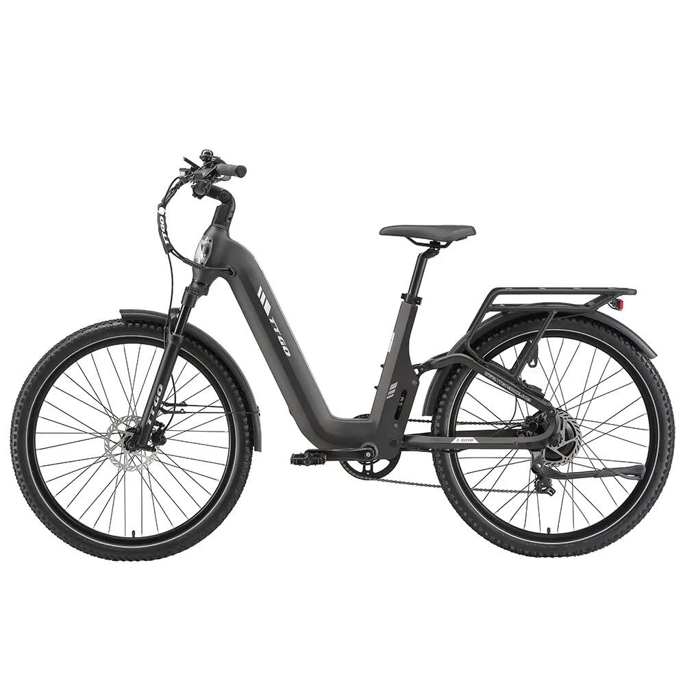 Електрически велосипед за възрастни E-SUVO: 250W, гуми 27,5" × 2,4", 48V 15Ah.