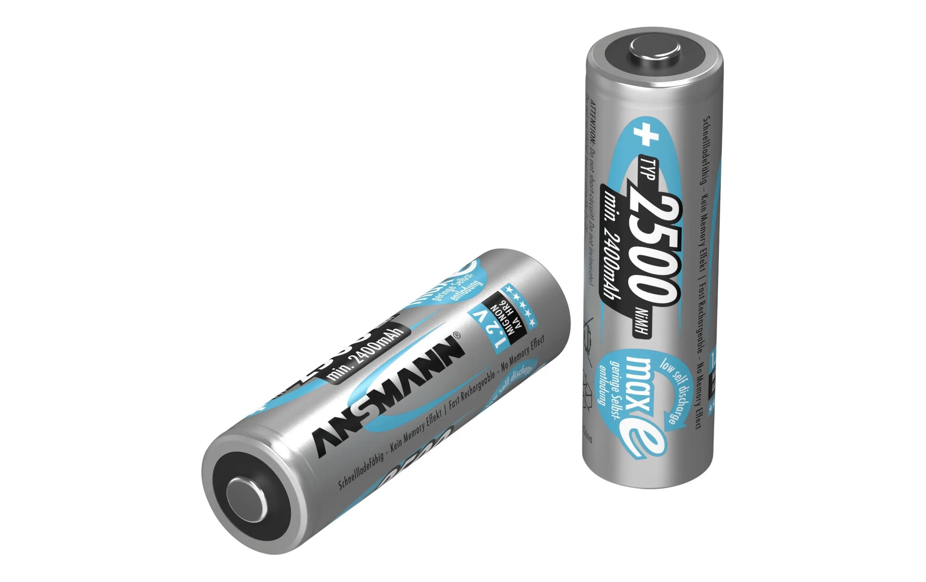 Ansmann Accu AA NiMH 2500 mAh 1,2V – lot de 2 2/3