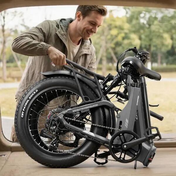 Bicicleta Eléctrica Plegable TTGO F7, Batería 48V 15AH, Neumáticos 20*3PULGADAS 6/6