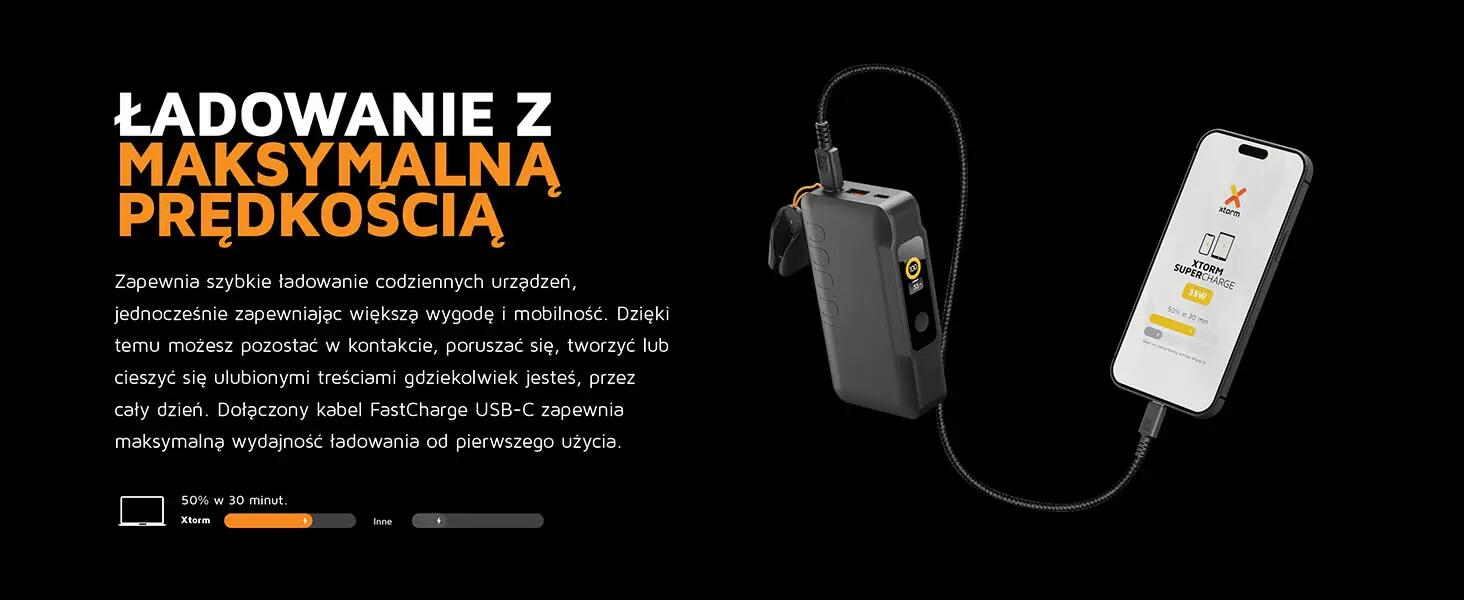 XTORM Powerbank NextGen 10.000 mAh 35W czarny 3/11