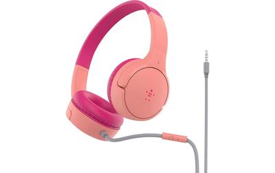 Belkin SoundForm Mini Cuffie On-Ear Bambini Rosa