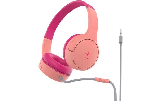 Belkin SoundForm Mini Cuffie On-Ear Bambini Rosa