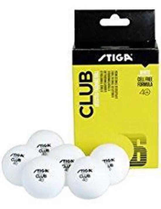 Stiga Tafeltennisballen Club Trainer Poly 2/2