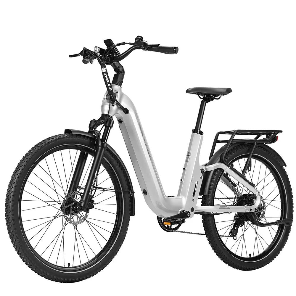 Vélo électrique adulte E-SUVO : moteur 250W, pneus 27,5×2,4", batterie 48V15Ah. 3/8