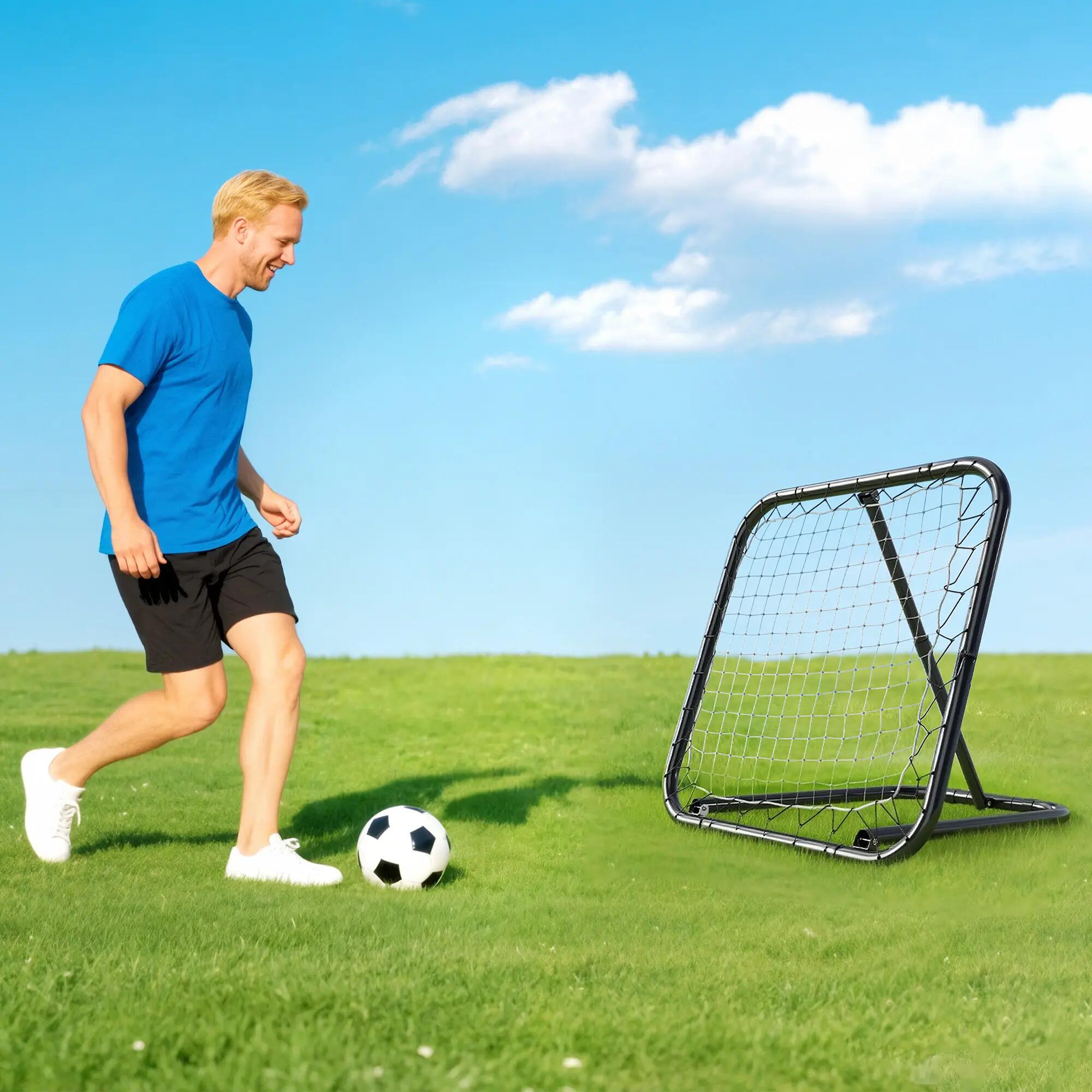 Filet de rebond de football rebondisseur de football réglable pliable portable 4/9