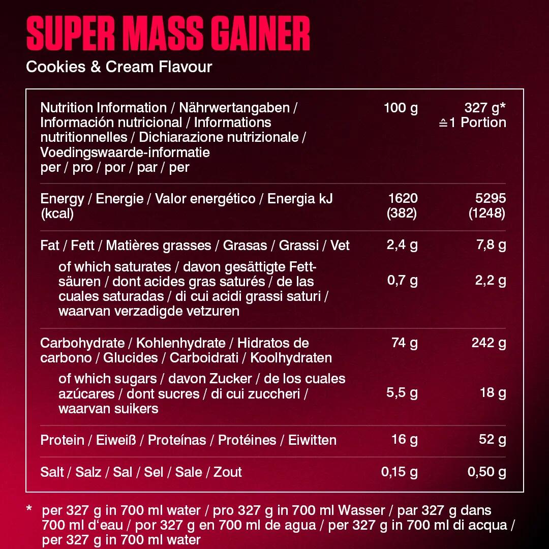 Super Mass Gainer 2.9kg Dymatize 5/7