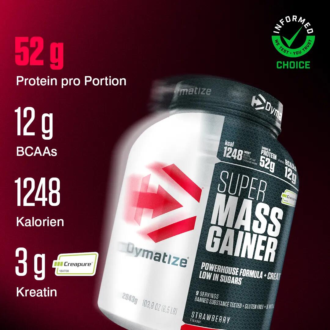 Super Mass Gainer 2.9kg Dymatize 2/7