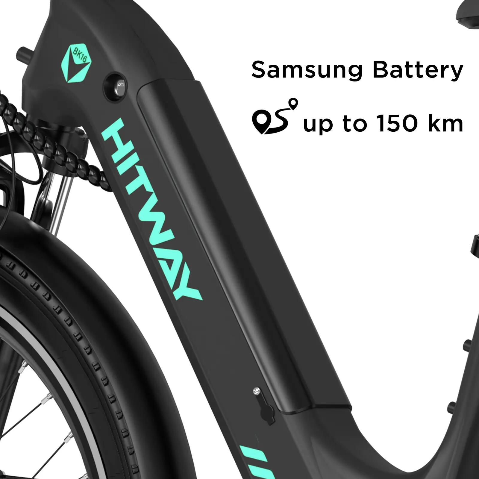Bicicleta elétrica 48V 18Ah E-bike 26 Polegadas Quadro de Alumínio Urbana BK16 6/12