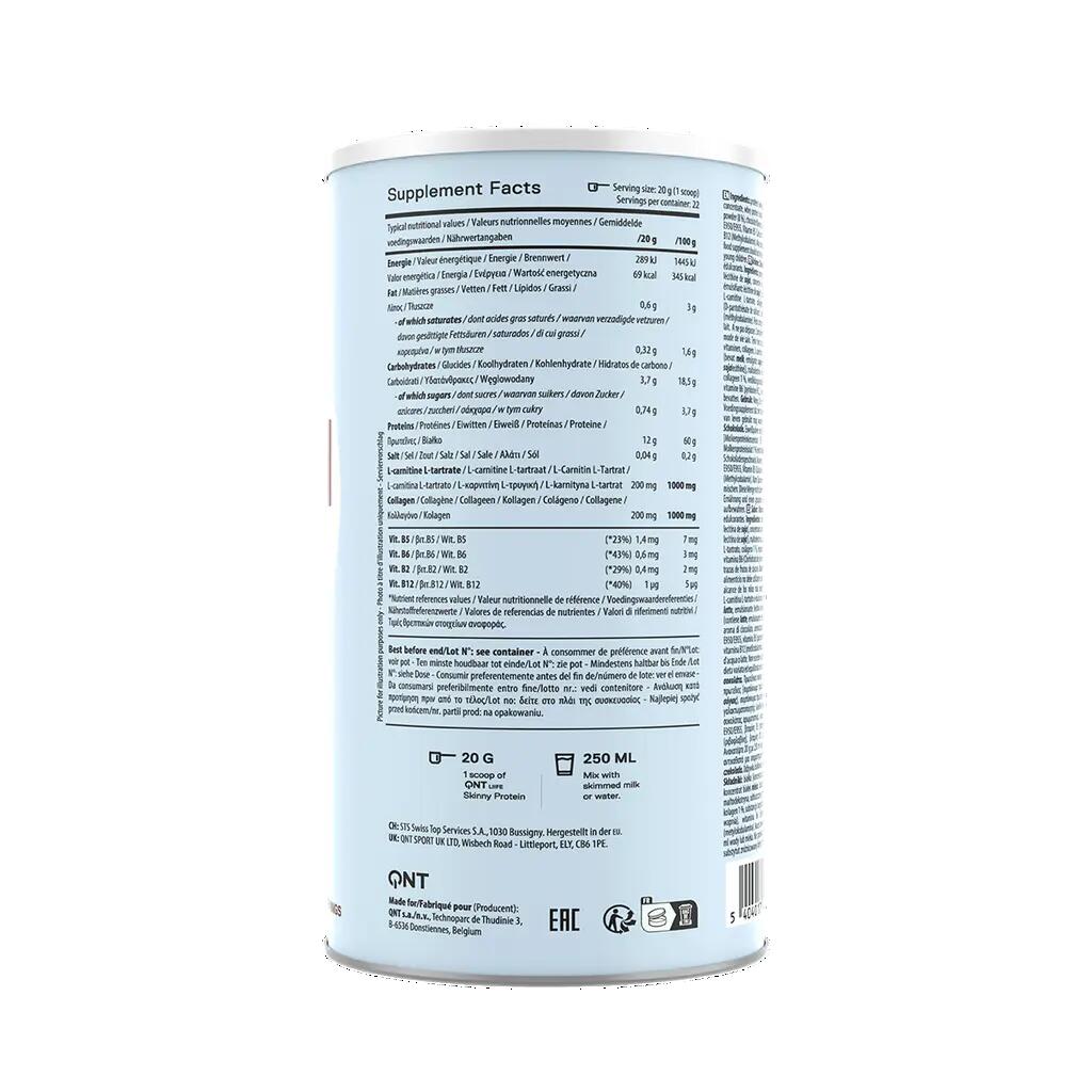 Poudre de protéines fitness skinny protein chocolat belge 3/3