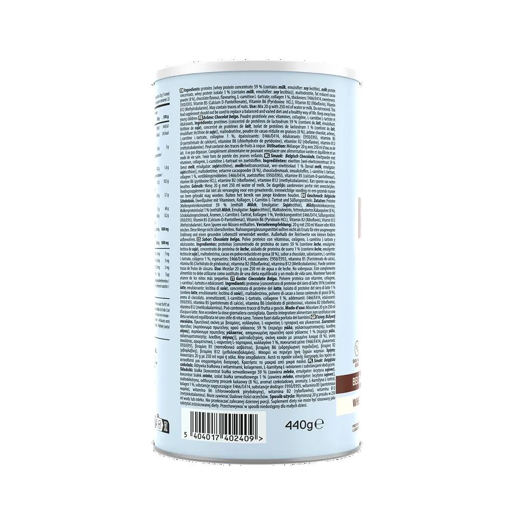 Poudre de protéines fitness skinny protein chocolat belge 2/3