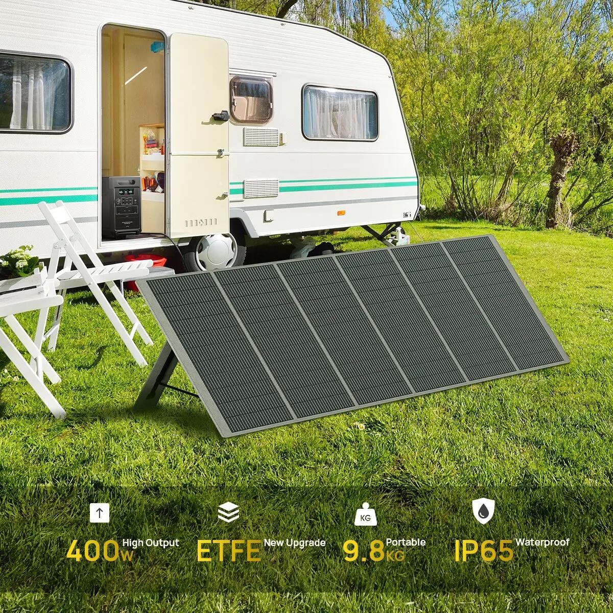 Panneau solaire pliable AFERIY 400W Monocristallin 23% -IP65 Revêtement ETFE 4/9