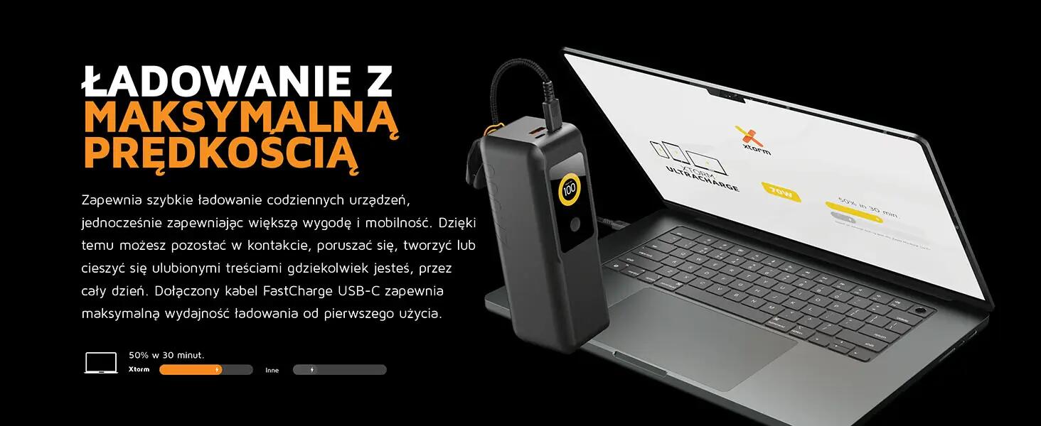 XTORM Powerbank NextGen 27.000 mAh 70W czarny 4/12