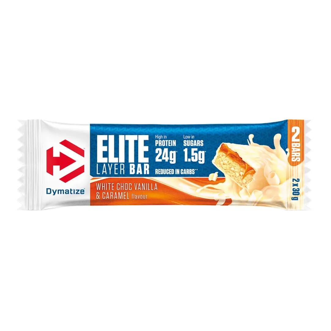 Protein Riegel Elite Layer Bar White Choc Vanilla & Caramel 18 x 60 g 2/7