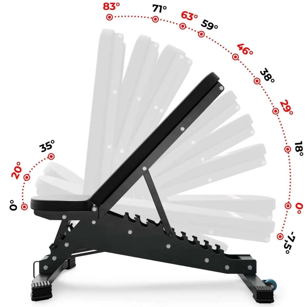 Banc de musculation Profi - banc de musculation réglable 12/14
