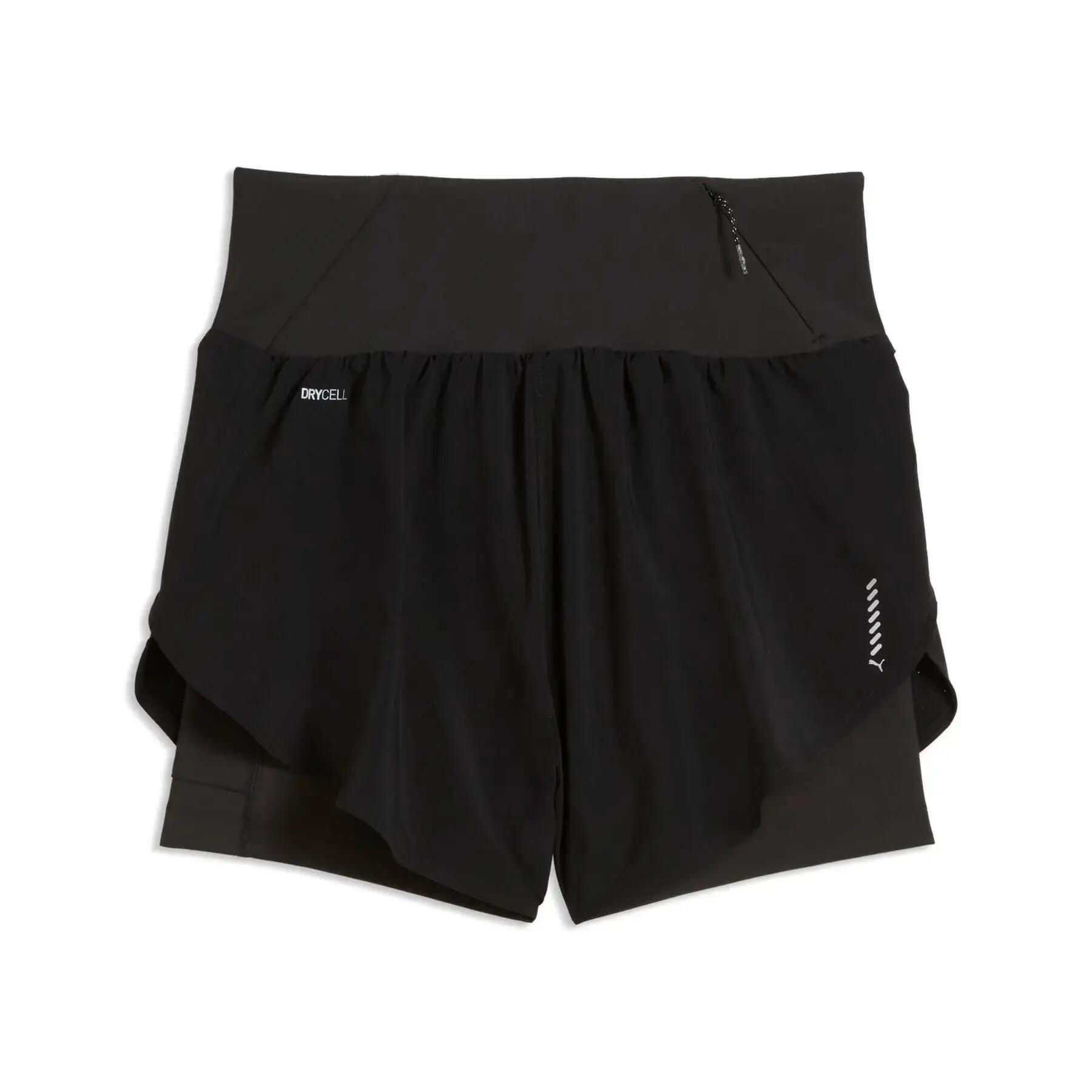 Short 2 en 1 femme Puma Dreamrun 3" 2/7