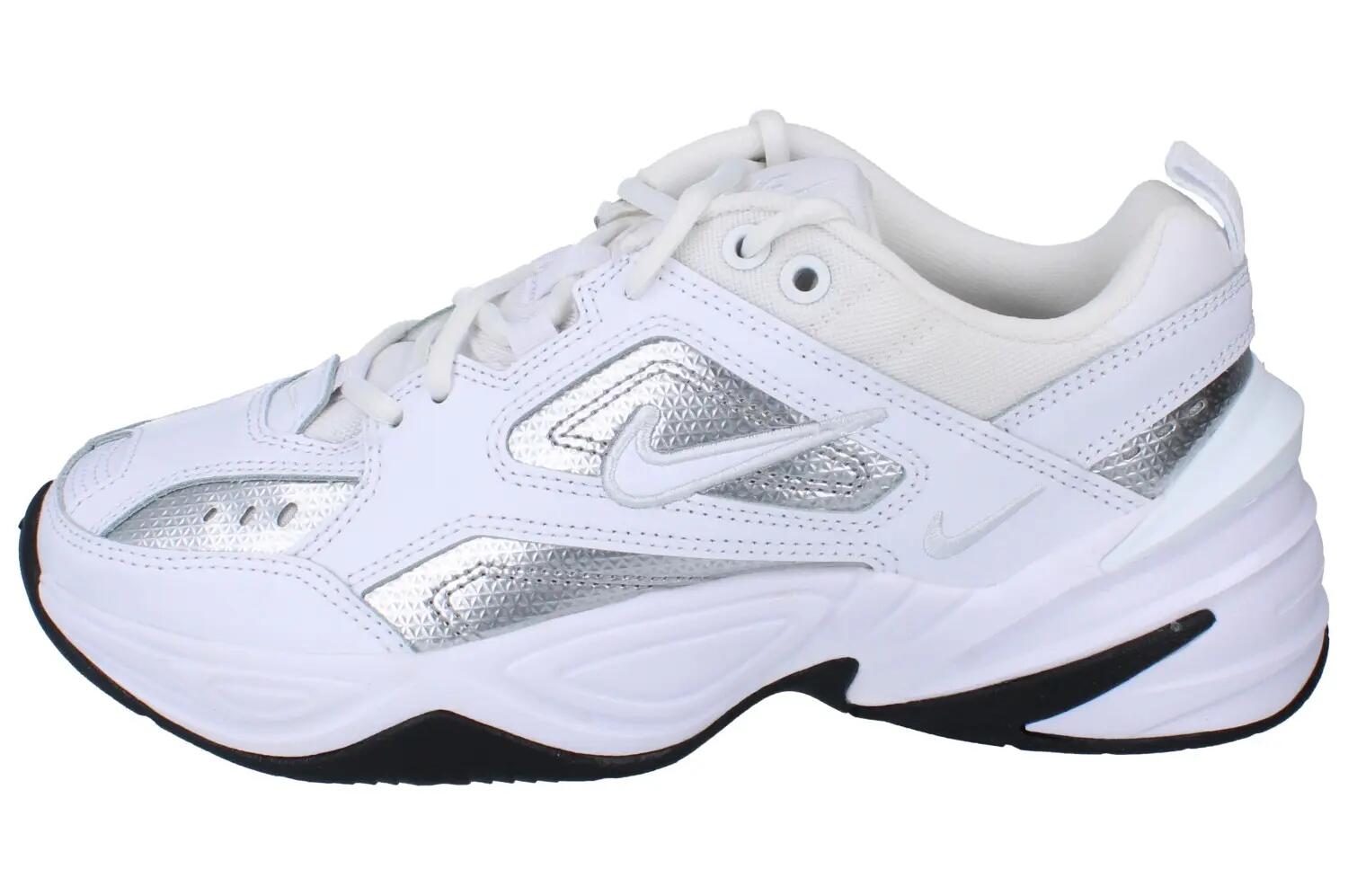 Nike M2K Tekno White Metallic Silver Black (Women's) 6/6