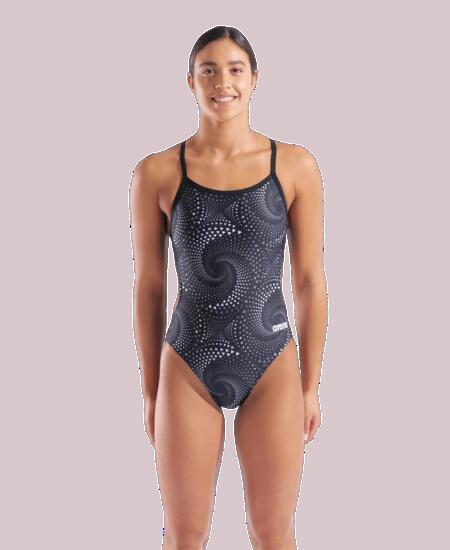 Maillot de bain Arena Fireflow Dos Challenge Noir Femme