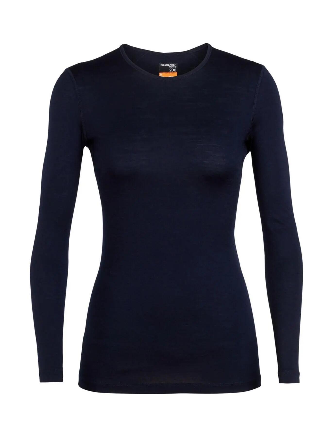 Maglia termica a maniche lunghe Icebreaker da donna, abbigliamento sportivo 1/5