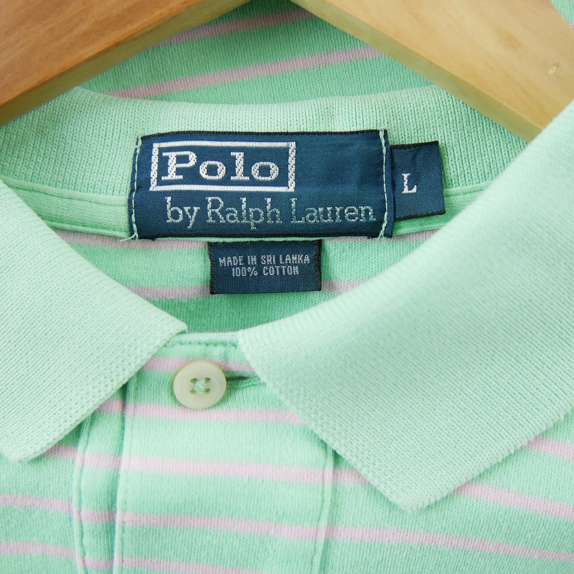 Second life - Polo Ralph Lauren męskie z krótkim rękawem zielone - Stan dobry 8/8